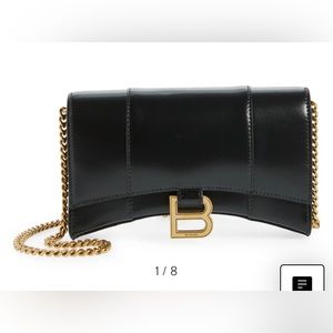 Balenciaga Hourglass Leather Wallet